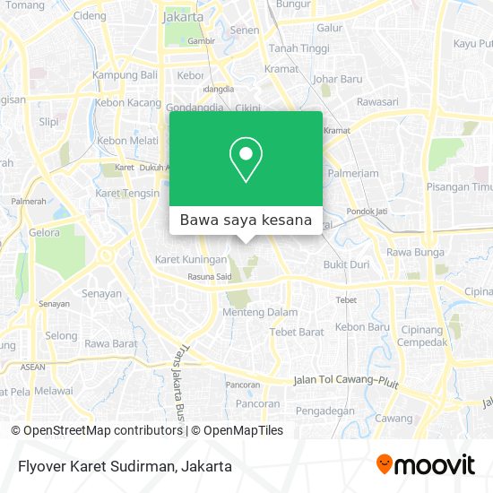 Peta Flyover Karet Sudirman