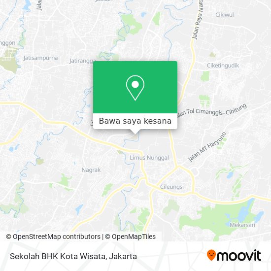 Peta Sekolah BHK Kota Wisata