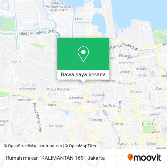Peta Rumah makan "KALIMANTAN 169"