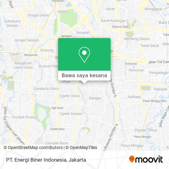 Peta PT. Energi Biner Indonesia