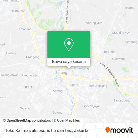 Peta Toko Kalimas aksesoris hp dan tas.
