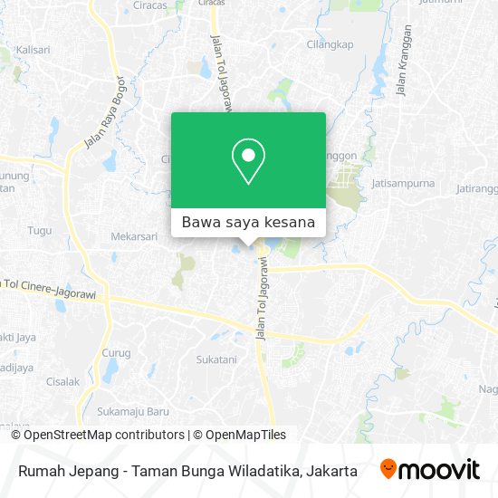 Peta Rumah Jepang - Taman Bunga Wiladatika