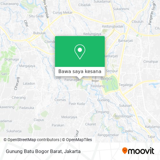 Peta Gunung Batu Bogor Barat