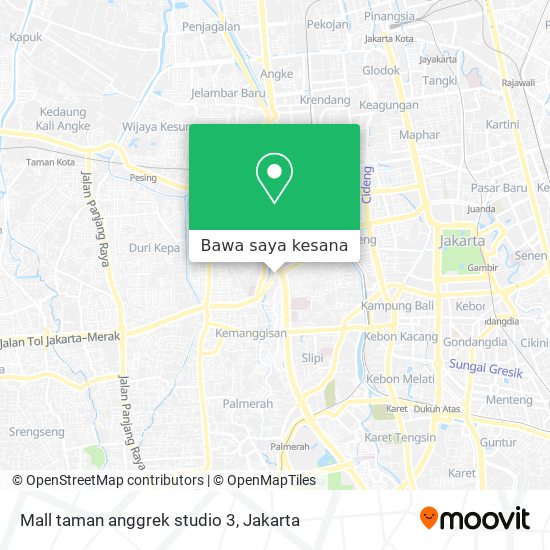 Peta Mall taman anggrek studio 3