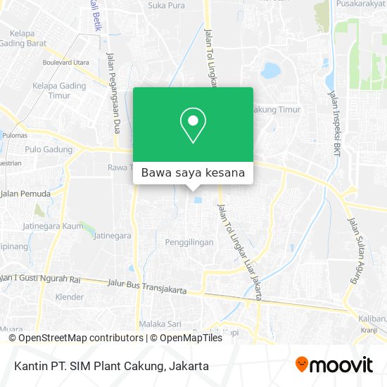 Peta Kantin PT. SIM Plant Cakung