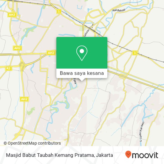 Peta Masjid Babut Taubah Kemang Pratama