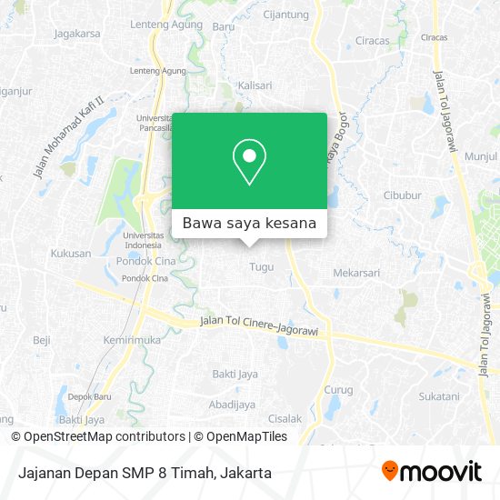 Peta Jajanan Depan SMP 8 Timah