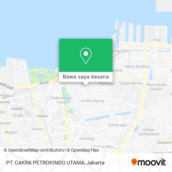 Peta PT. CAKRA PETROKINDO UTAMA