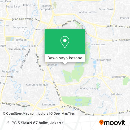 Peta 12 IPS 5 SMAN 67 halim