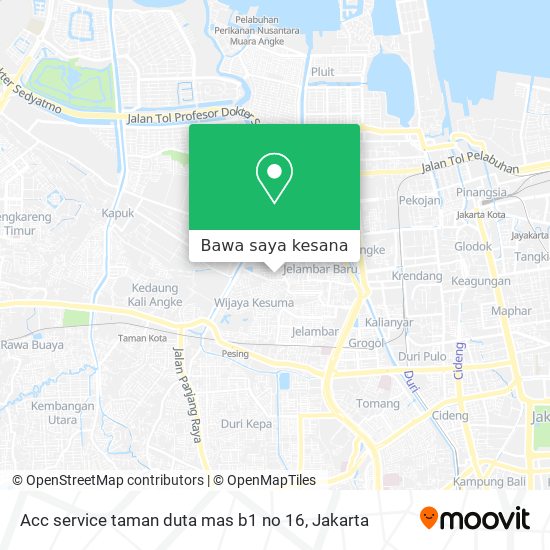 Peta Acc service taman duta mas b1 no 16