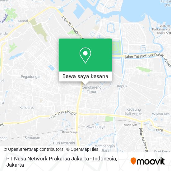 Peta PT Nusa Network Prakarsa Jakarta - Indonesia