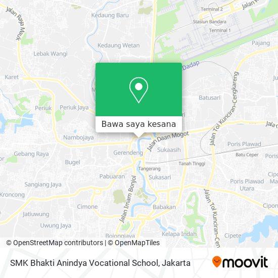 Peta SMK Bhakti Anindya Vocational School