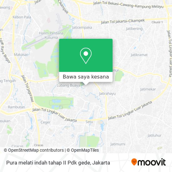 Peta Pura melati indah tahap II Pdk gede