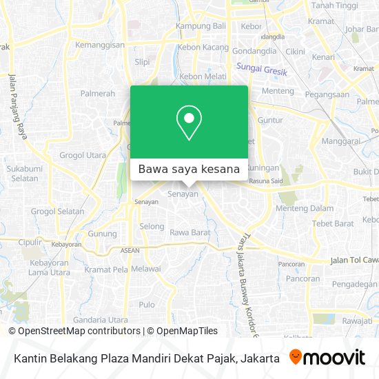 Peta Kantin Belakang Plaza Mandiri Dekat Pajak