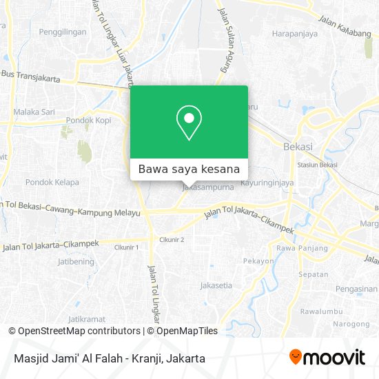 Peta Masjid Jami' Al Falah - Kranji
