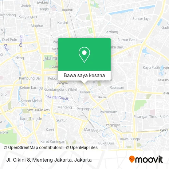 Peta Jl. Cikini 8, Menteng Jakarta