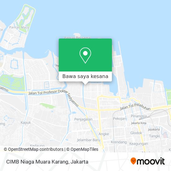 Peta CIMB Niaga Muara Karang