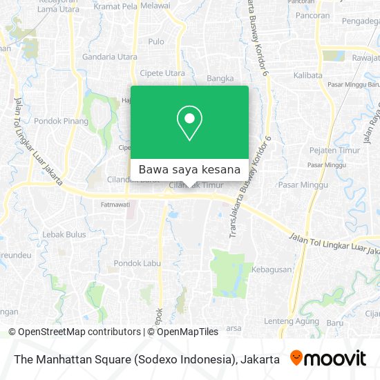 Peta The Manhattan Square (Sodexo Indonesia)