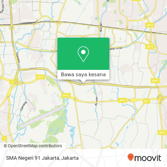 Peta SMA Negeri 91 Jakarta