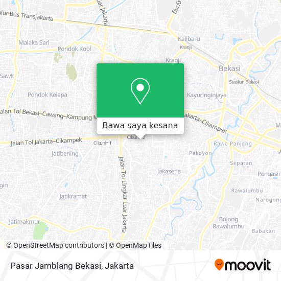 Peta Pasar Jamblang Bekasi