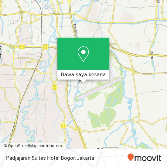 Peta Padjajaran Suites Hotel Bogor