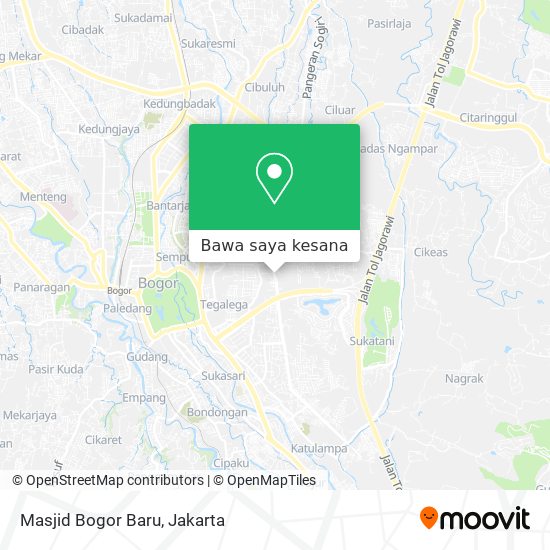 Peta Masjid Bogor Baru