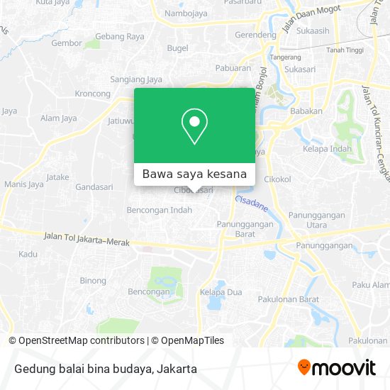 Peta Gedung balai bina budaya