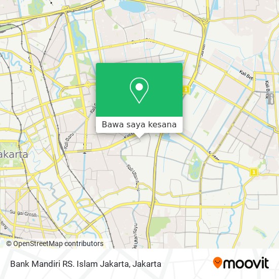 Peta Bank Mandiri RS. Islam Jakarta