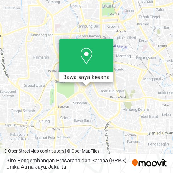 Peta Biro Pengembangan Prasarana dan Sarana (BPPS) Unika Atma Jaya