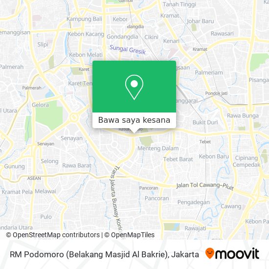 Peta RM Podomoro (Belakang Masjid Al Bakrie)