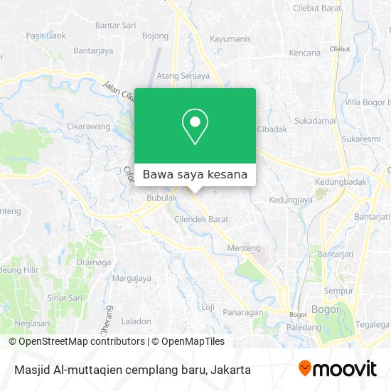 Peta Masjid Al-muttaqien cemplang baru