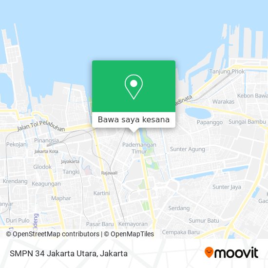 Peta SMPN 34 Jakarta Utara