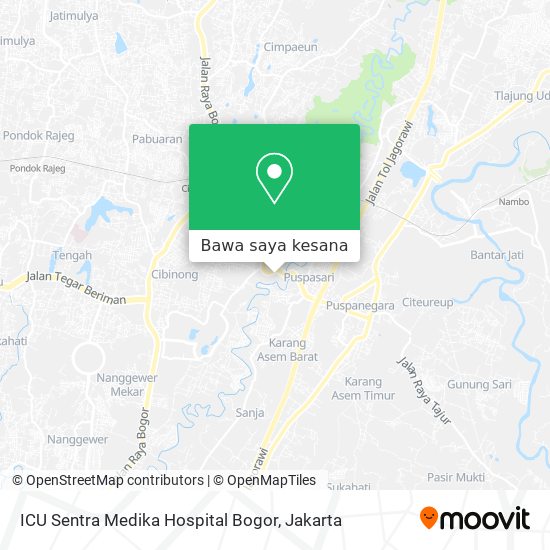 Peta ICU Sentra Medika Hospital Bogor