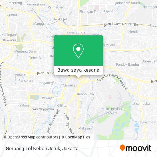 Peta Gerbang Tol Kebon Jeruk