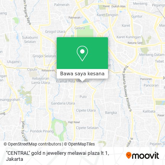 Peta "CENTRAL" gold n jewellery  melawai plaza lt 1