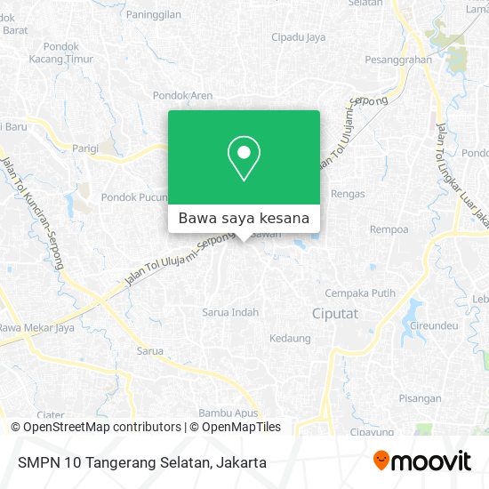 Peta SMPN 10 Tangerang Selatan