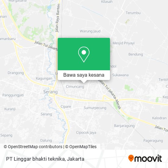 Peta PT Linggar bhakti teknika