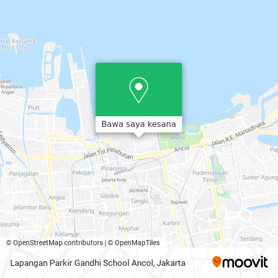 Peta Lapangan Parkir Gandhi School Ancol