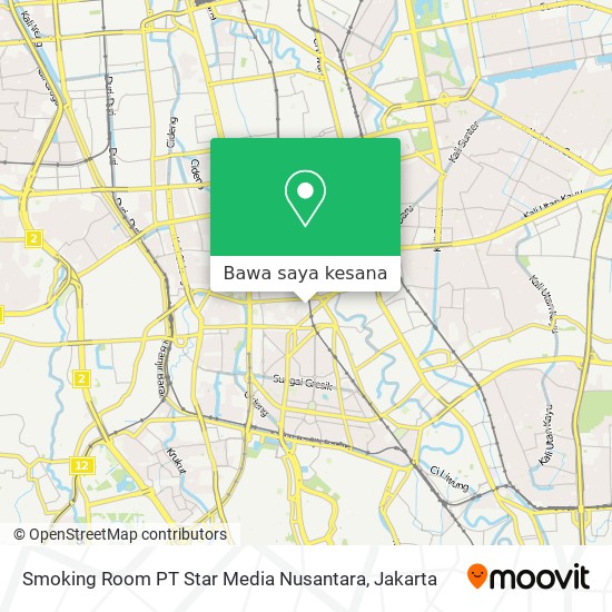 Peta Smoking Room PT Star Media Nusantara