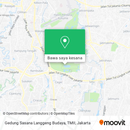 Peta Gedung Sasana Langgeng Budaya, TMII