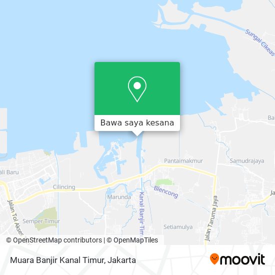 Peta Muara Banjir Kanal Timur