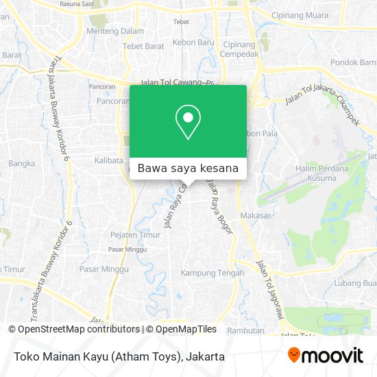 Peta Toko Mainan Kayu (Atham Toys)