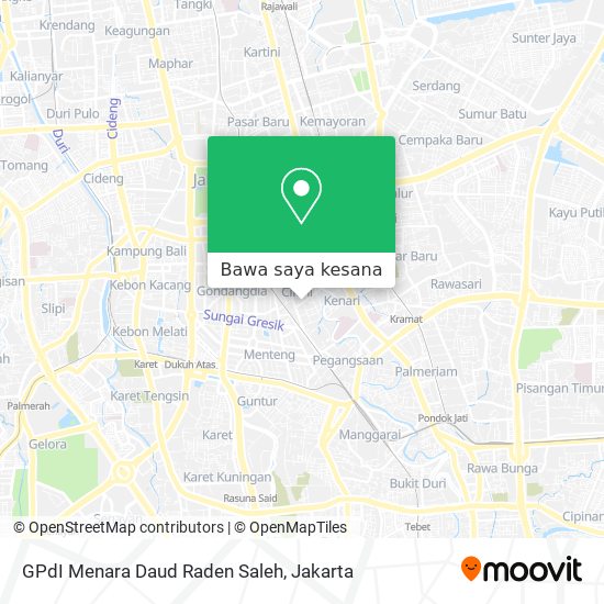 Peta GPdI Menara Daud Raden Saleh