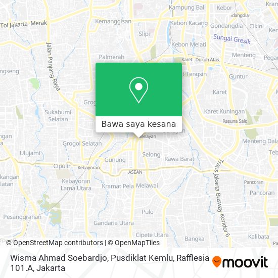 Peta Wisma Ahmad Soebardjo, Pusdiklat Kemlu, Rafflesia 101.A