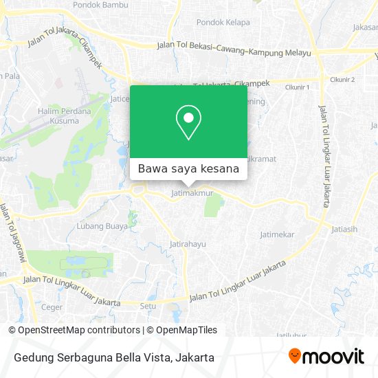 Peta Gedung Serbaguna Bella Vista