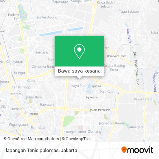Peta lapangan Tenis pulomas