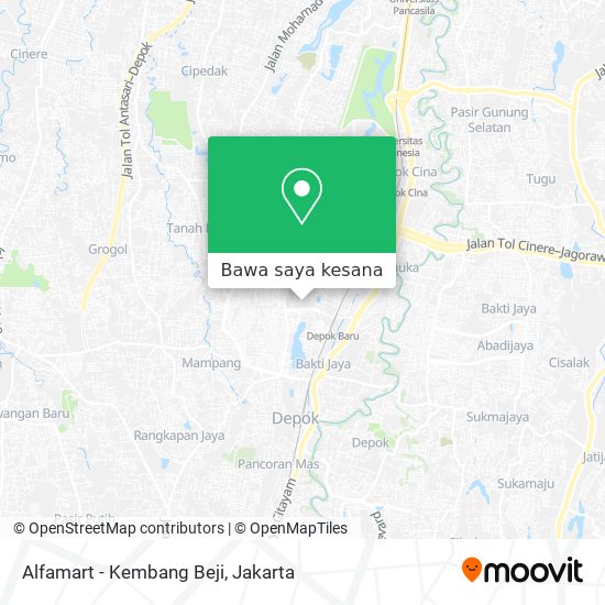Peta Alfamart - Kembang Beji