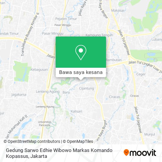 Peta Gedung Sarwo Edhie Wibowo Markas Komando Kopassus