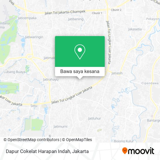Peta Dapur Cokelat Harapan Indah