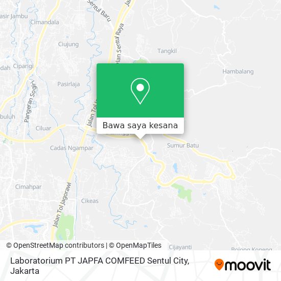 Peta Laboratorium PT JAPFA COMFEED Sentul City